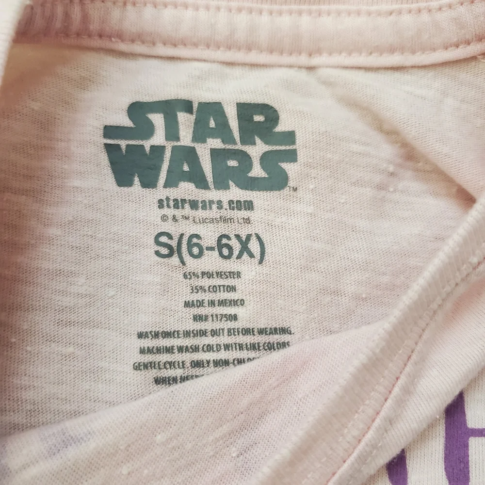 Star Wars Grey Shirt Girls Size 5/6